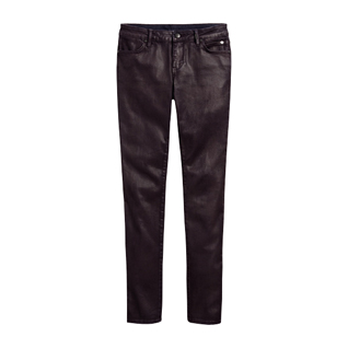 Skinny Coated Mid-Rise Jeans