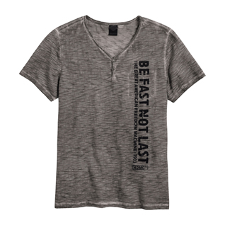 Be Fast Not Last Henley Tee