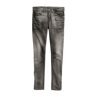 Skinny Fit Oil-Stained Black Label Jeans