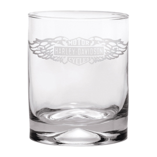 Winged Logo Double Old Fashioned Glass