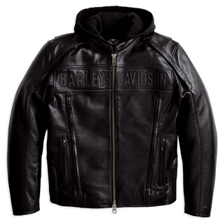REFLECTIVE ROAD WARRIOR 3-IN-1 LEATHER JACKET