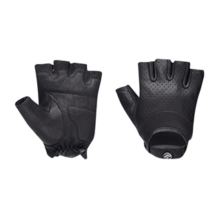 Perforated Snap Leather Gloves