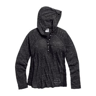 Lace Accent Hooded Henley