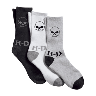 3-Pack Skull Socks