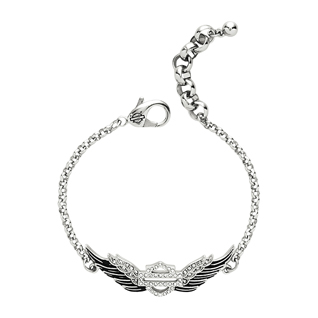 Winged Bar & Shield Logo Bracelet