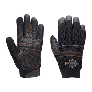Saddle Mesh & Leather Gloves